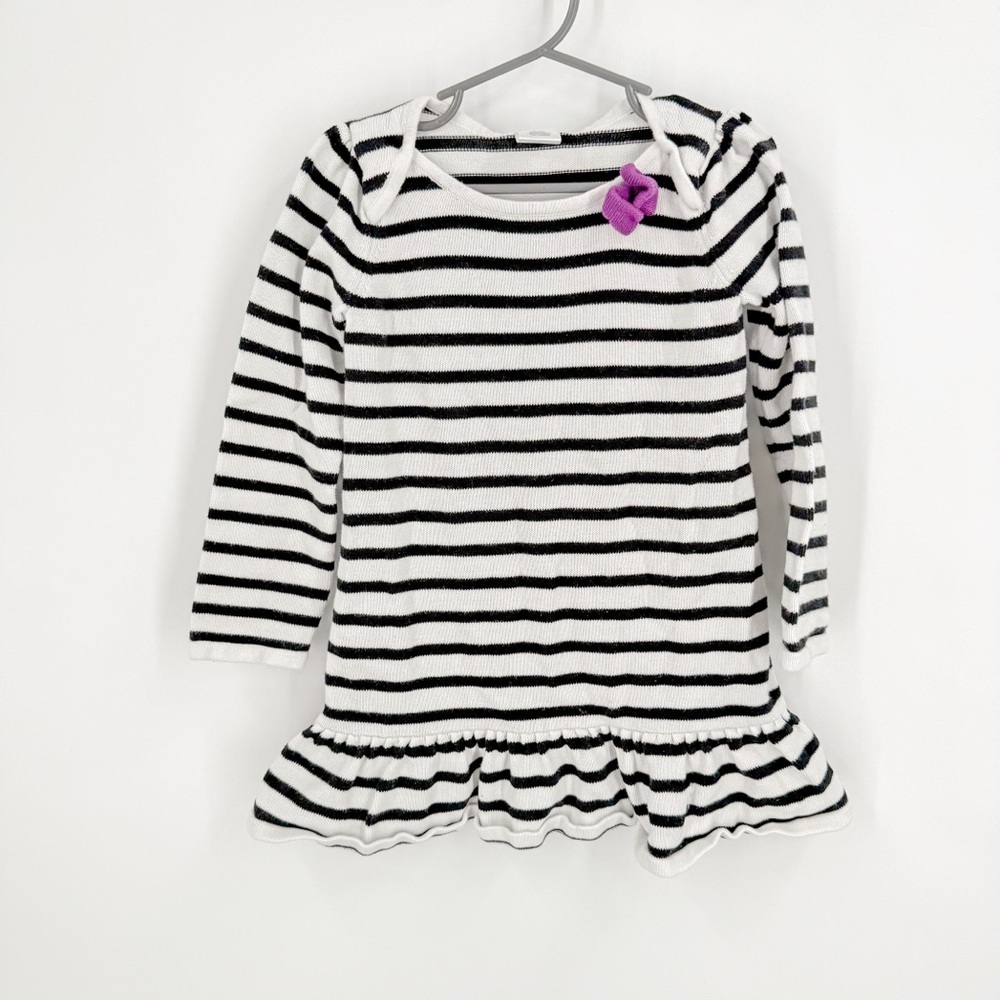 Gymboree Black and White Ruffled Peplum Dress